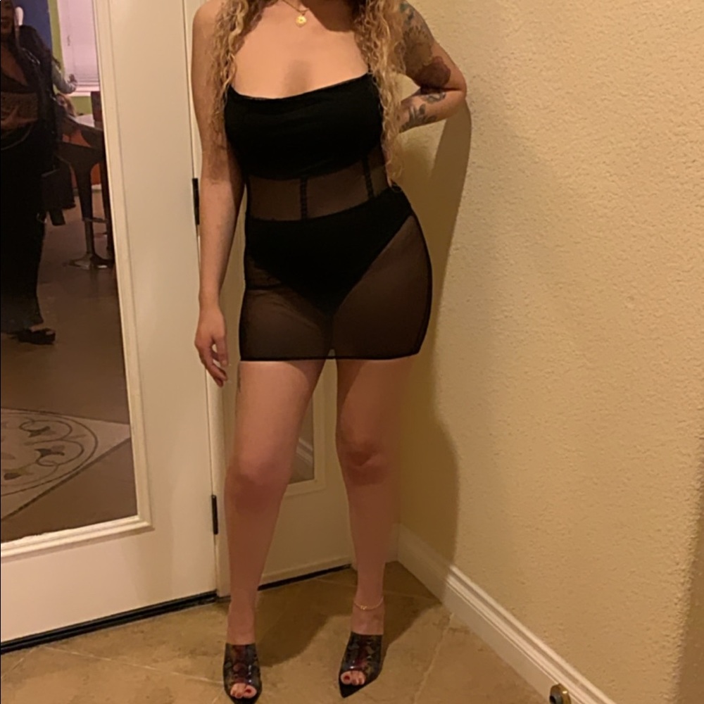 Mesh Mini Dress